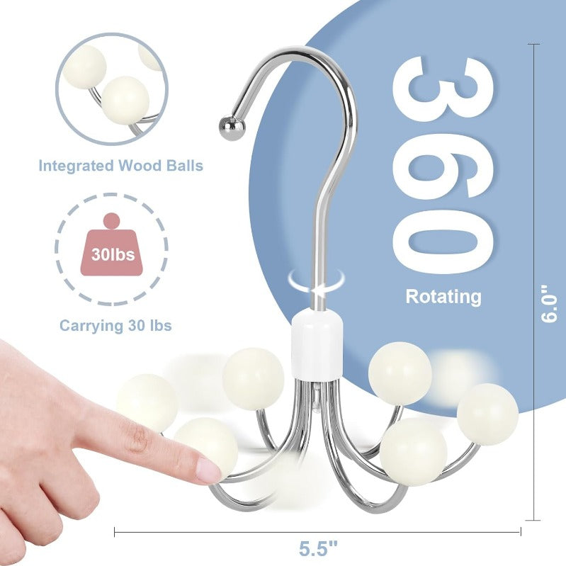 ClosetMaster – 360° draaibare hoodie- en tasorganizer | 1+2 GRATIS