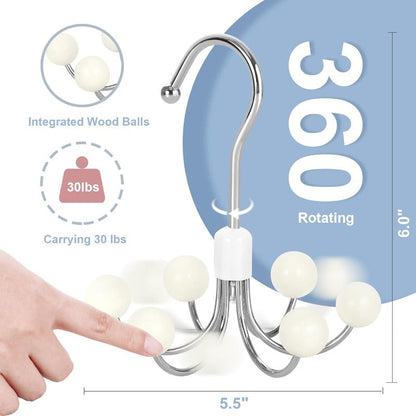 ClosetMaster – 360° draaibare hoodie- en tasorganizer | 1+2 GRATIS