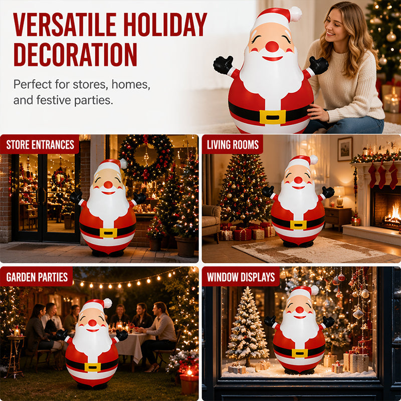 Reusachtige GlowMaster Kerstman – Verlicht het Feestelijke Wonder
