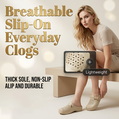 Nora – Lichtgewicht, ademende instapslippers met voetboogondersteuning