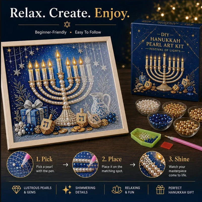 GlowCraft Menorah Knutselpakket — Ontsteek Vreugde, Straal Rust uit