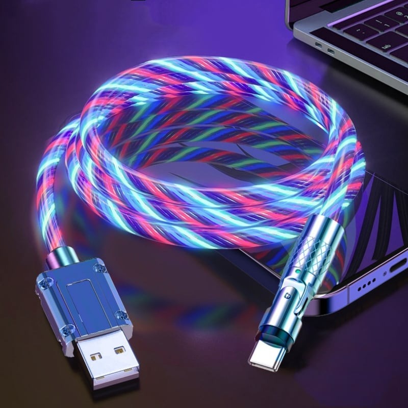 GlowCharge™ – Draaibare Kabel met Magnetische Oplaadconnector | 1+2 GRATIS
