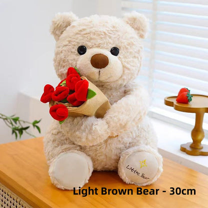 HeartCuddle – Rozenbeer Knuffel | 50% KORTING