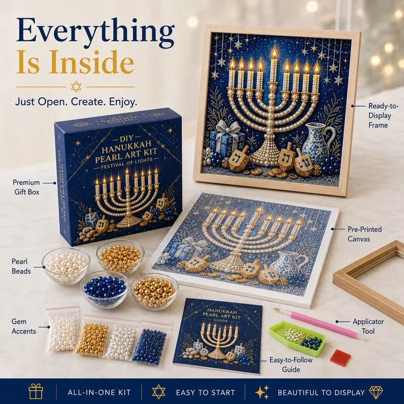 GlowCraft Menorah Knutselpakket — Ontsteek Vreugde, Straal Rust uit