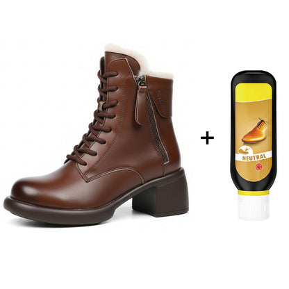Mia – Leren laarzen met zachte voering en warme comfort