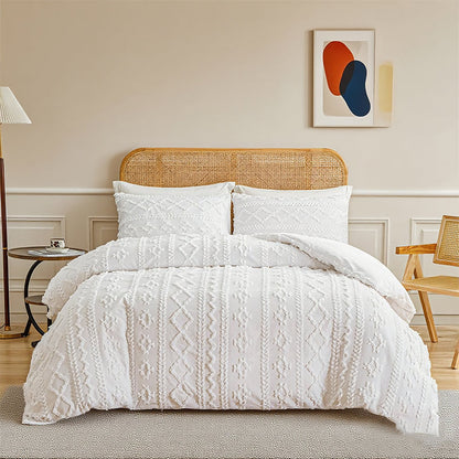 LuxeLoom Cutwork Zacht Pluizend Beddengoed Set — Zachtheid die Verzacht