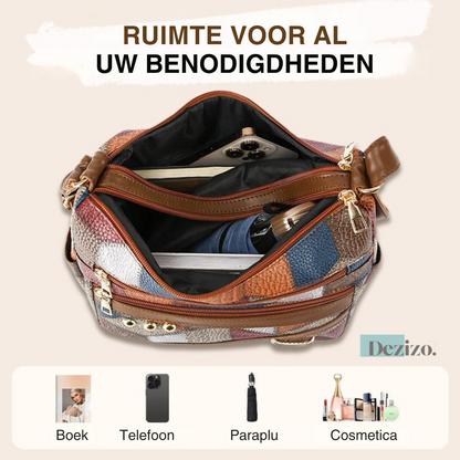 Elise – Zachte Leren Tas met Verstelbare Schouderriem