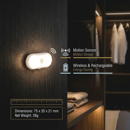 LumaTrail — Bewegingssensor Nachtlamp | 1+1 GRATIS