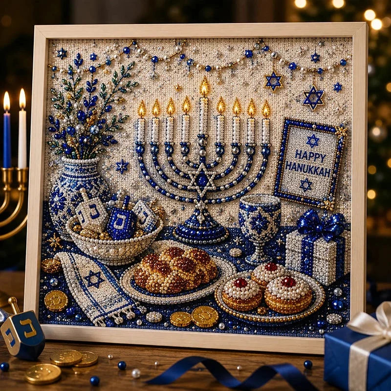GlowCraft Menorah Knutselpakket — Ontsteek Vreugde, Straal Rust uit