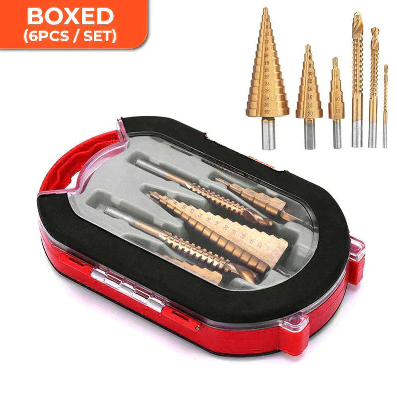 Boren set met titanium coating (6 stuks)