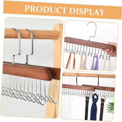 Tijdloze Hout & Staal Multi-Haakhouder – Direct Bestellen, Moeiteloze Elegantie