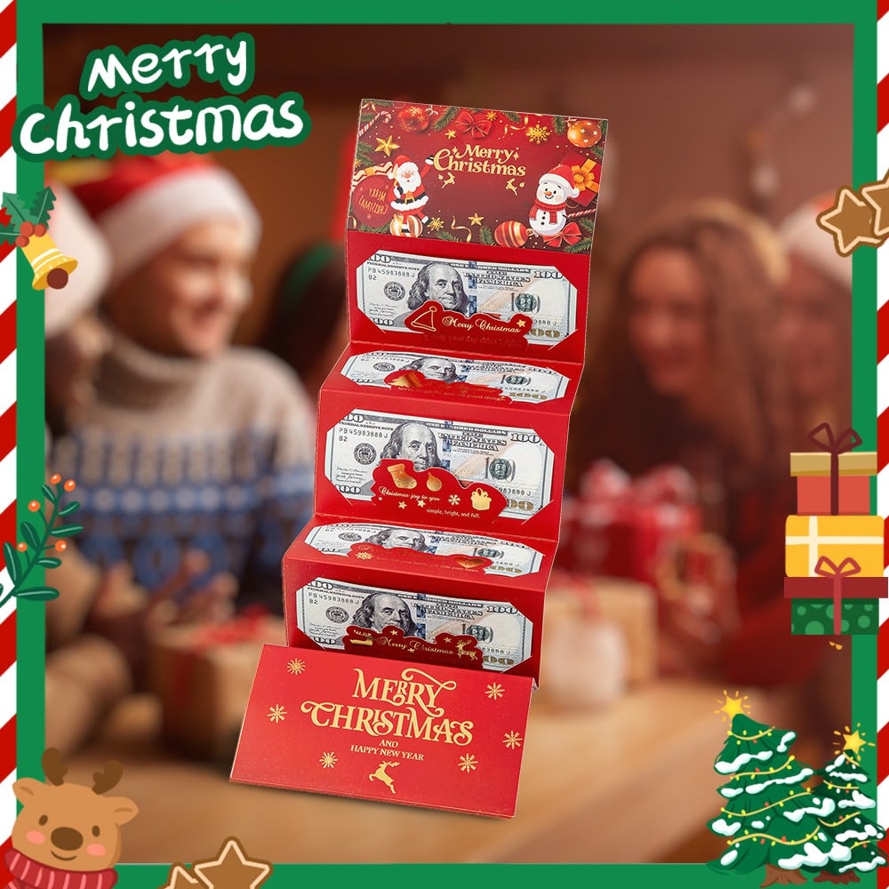 Festivo – Kerstcadeau envelop voor contant geld | 1+2 GRATIS