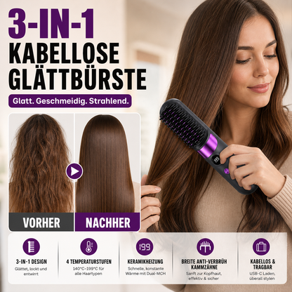 Draadloze 3-in-1 Styling Wonder – Moeiteloze schoonheid overal