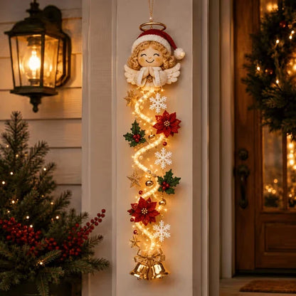 LuminaFest kerstdeurbekleding — warme gloed, instant magie