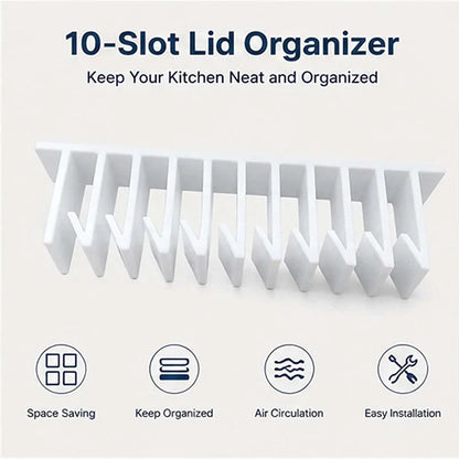 SleekStack dekselorganizer — Transparante kasten, stille kookervaring