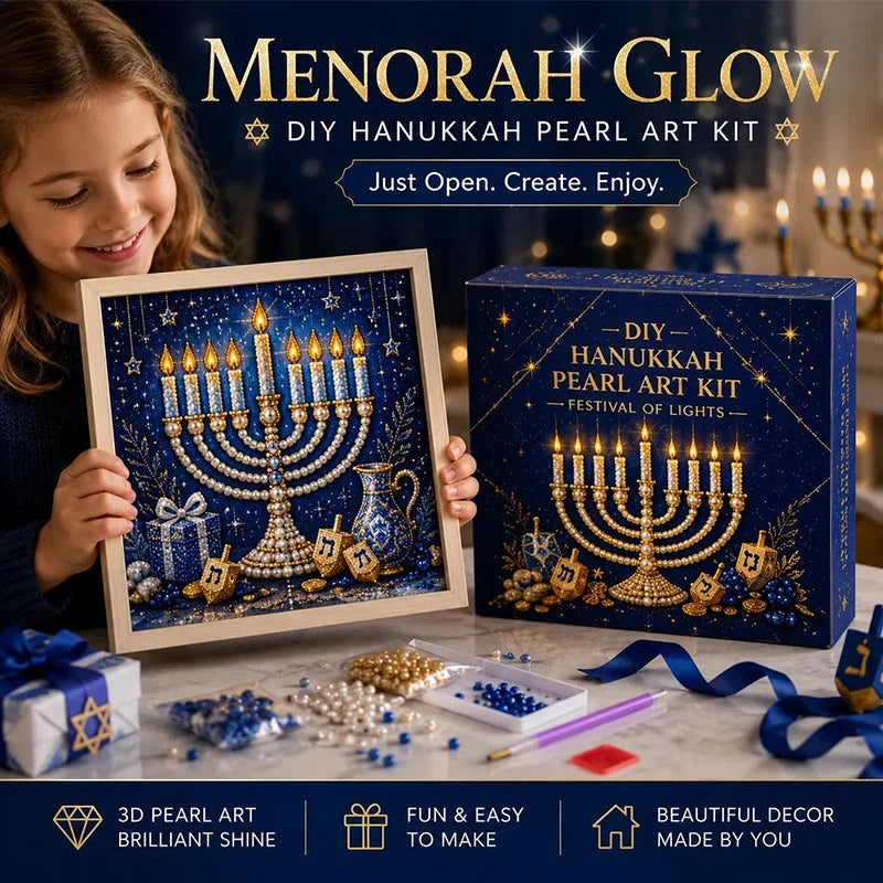 GlowCraft Menorah Knutselpakket — Ontsteek Vreugde, Straal Rust uit