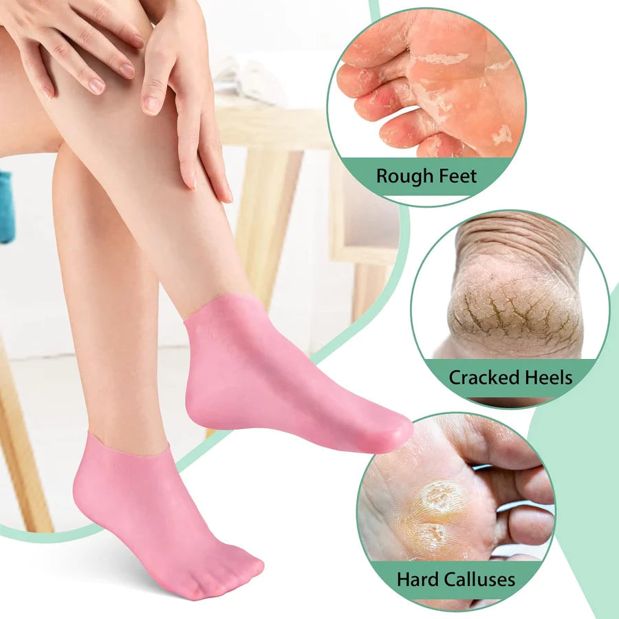 HyperSilk Set 4 paar — Hydraterende Voetsokken | 50% KORTING