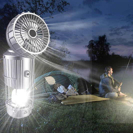 6-in-1 draagbare LED-campinglantaarn op zonne-energie