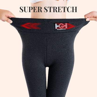 WarmFit – Dames slim-fit thermobroek in kasjmierlook