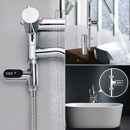 LED-watertemperatuurweergave voor douchekraan