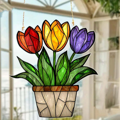 LeafGlow™ – Groene plantenhanger van acryl | 1+1 GRATIS