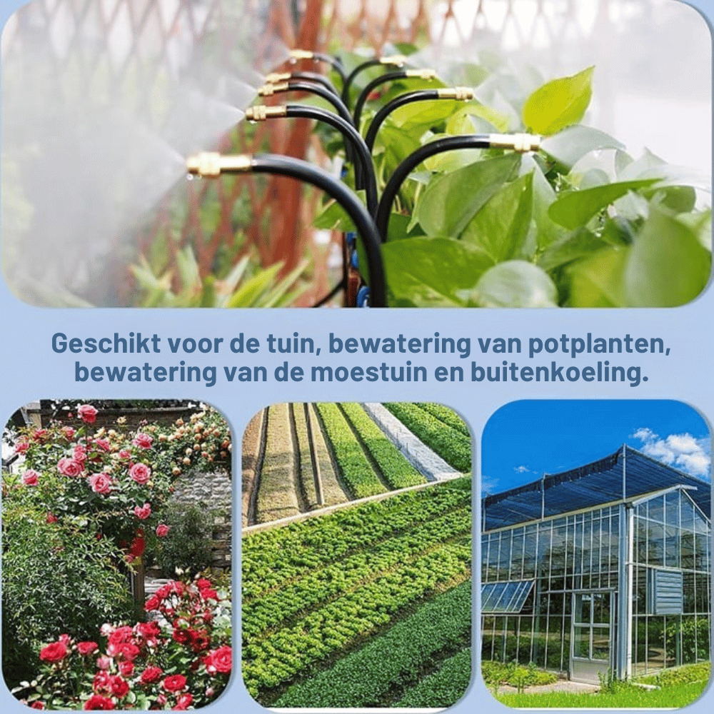 HydroMist360 — Complete Slim Tuinsysteem Set | 50% KORTING