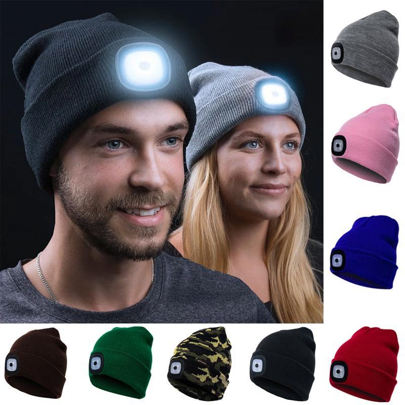 LED Gebreide Winter Beanie Muts