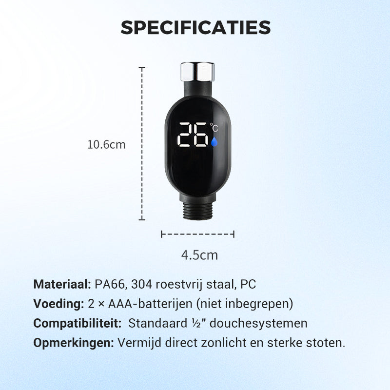 AquaGlow – LED-douchekop