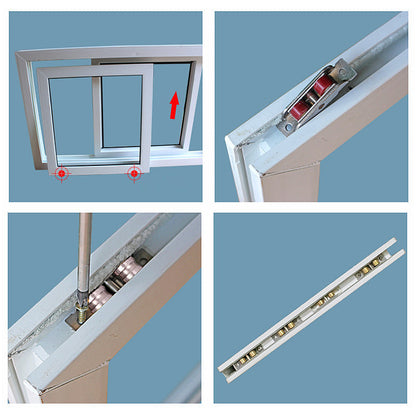 Poelie van roestvrij staal en koper (2 stuks)