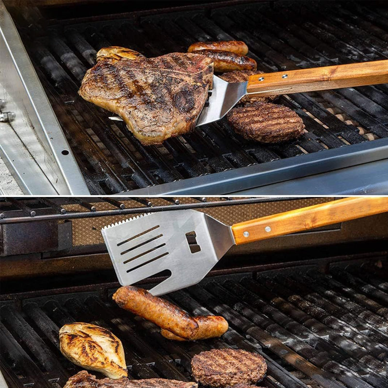 5-in-1 grillspatelvork met mes BBQ-gereedschap