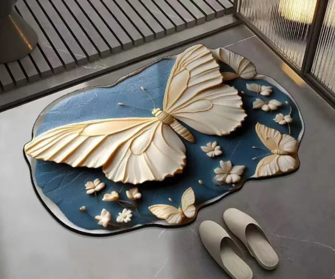 Antislip, absorberende mat met realistisch 3D-patroon – veilig, antislip, snel drogend