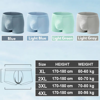 Magnetische massagetherapie-onderbroeken voor heren