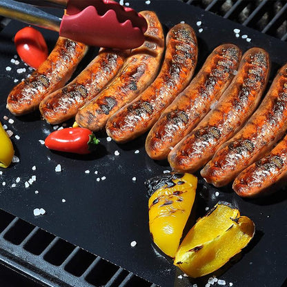 Non-stick BBQ-grill matten met snijbox