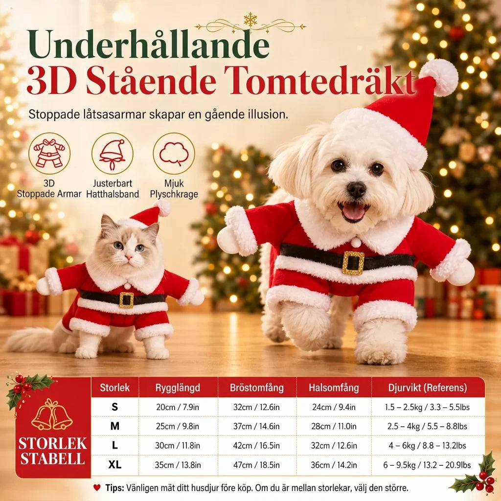 Jolly TailWagger Santa Claus Kostuum — Verspreid Vreugde, Verwarm Harten