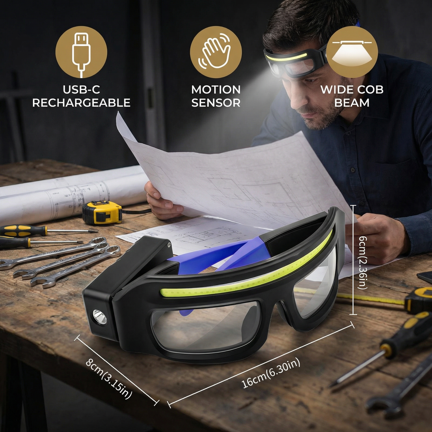 VisionBeam Bril — Vrijheid met Follow-Focus
