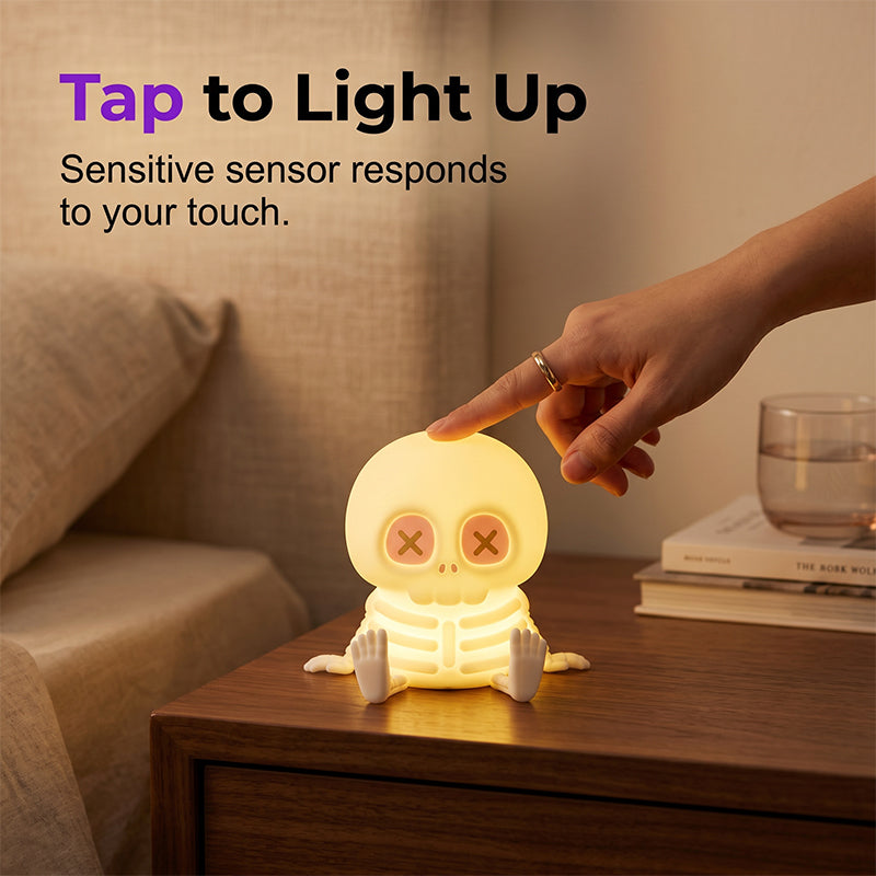Schedel Lamp — Touchbediening Gezellige Sfeer