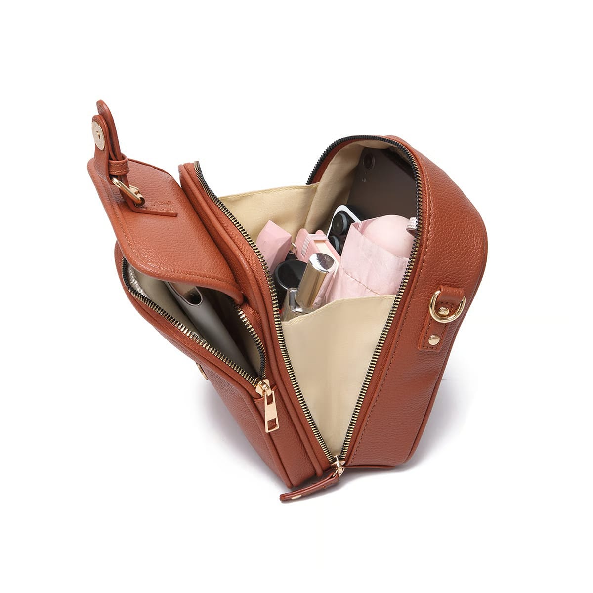 LineaLux® Crossbody-lederen tas | 50% KORTING