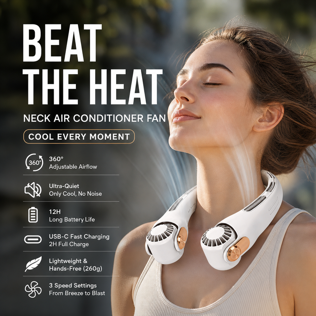 Neck Breeze Ventilator — Gepersonaliseerd Koelcomfort