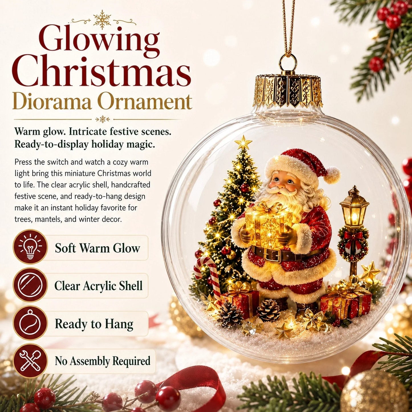 LuminaraCharm Ornament — Straalt Warmte en Vreugde uit