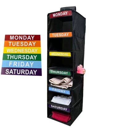 ClarityNest Hangende Organizer met 5 Compartimenten – Makkelijke Orde in de Kast