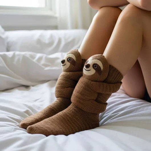 FluffyFeet – Ultra-lichte katoenmengsokken voor in huis met antislipzolen