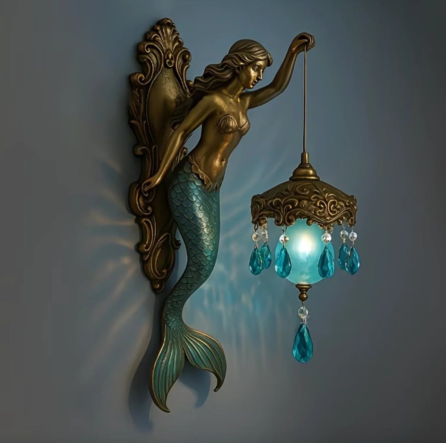 LuminaraMermaid — Fantasy Wandlamp | 50% KORTING