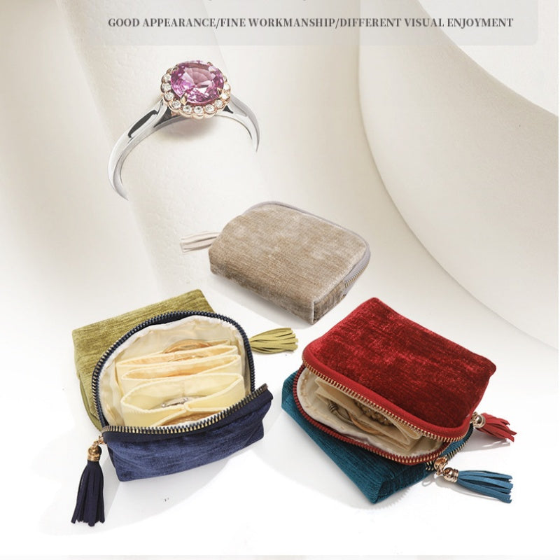 Lena – Compact Sieraden Organizer voor Onderweg met Fluwelen Voering