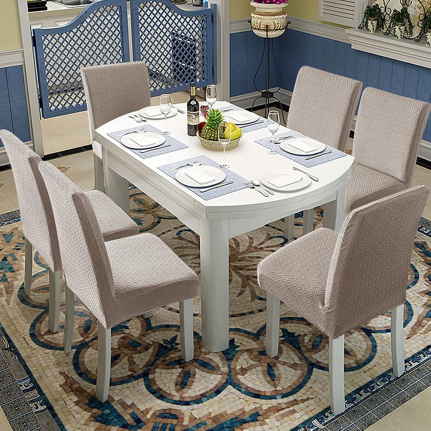 Genina™ – Elastische stoelhoezen | 1+1 GRATIS