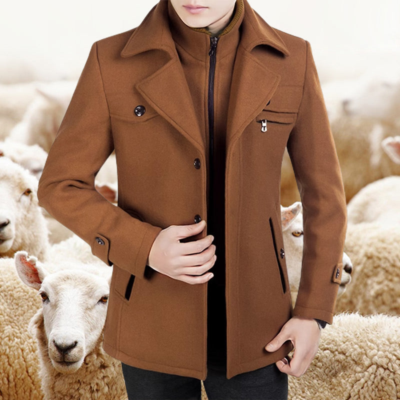 Home — Wol Tweed Jas voor Winterwarmte