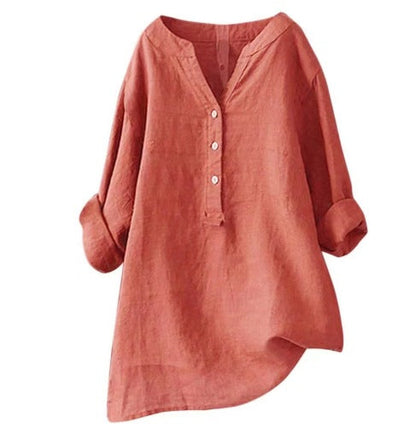 Heidi – Dames Casual Jurk met V-hals en Verstelbare Mouwen