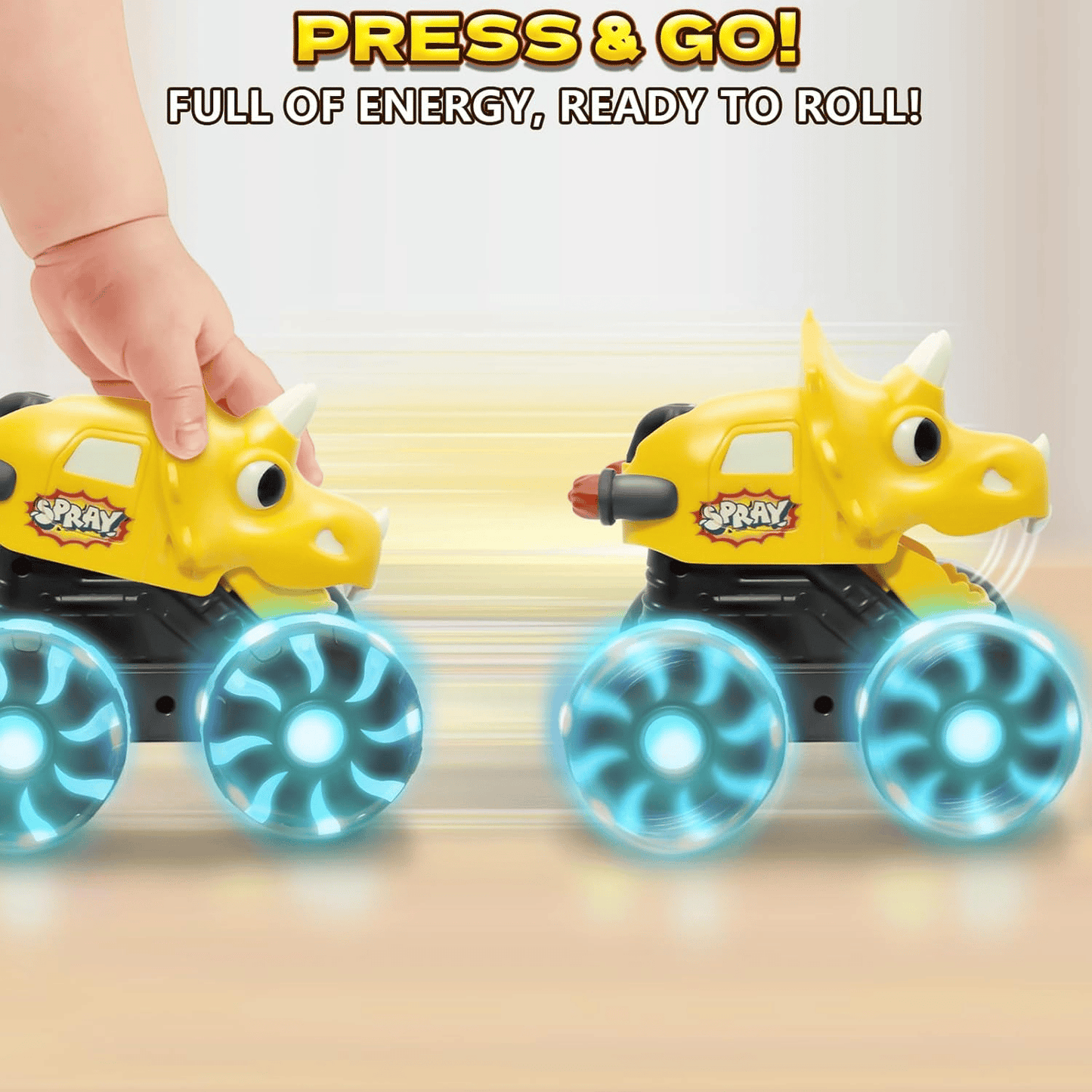 DinoDrive – Press & Go Dino Trucks | 50% KORTING