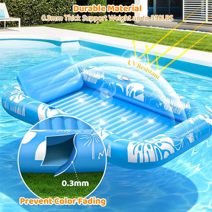 AquaLuxe Duo Ligstoel — Gedeeld Koelcomfort