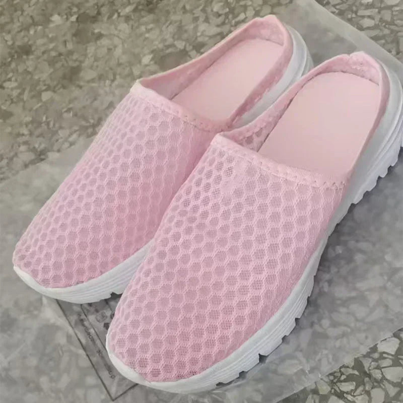 Aero – Ademend Mesh Slippers met Fluweelzacht Comfort