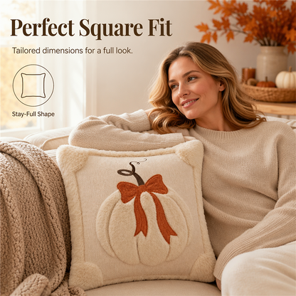 Herfst Pluche Kussensloop – Gezellige Warmte in Elk Moment